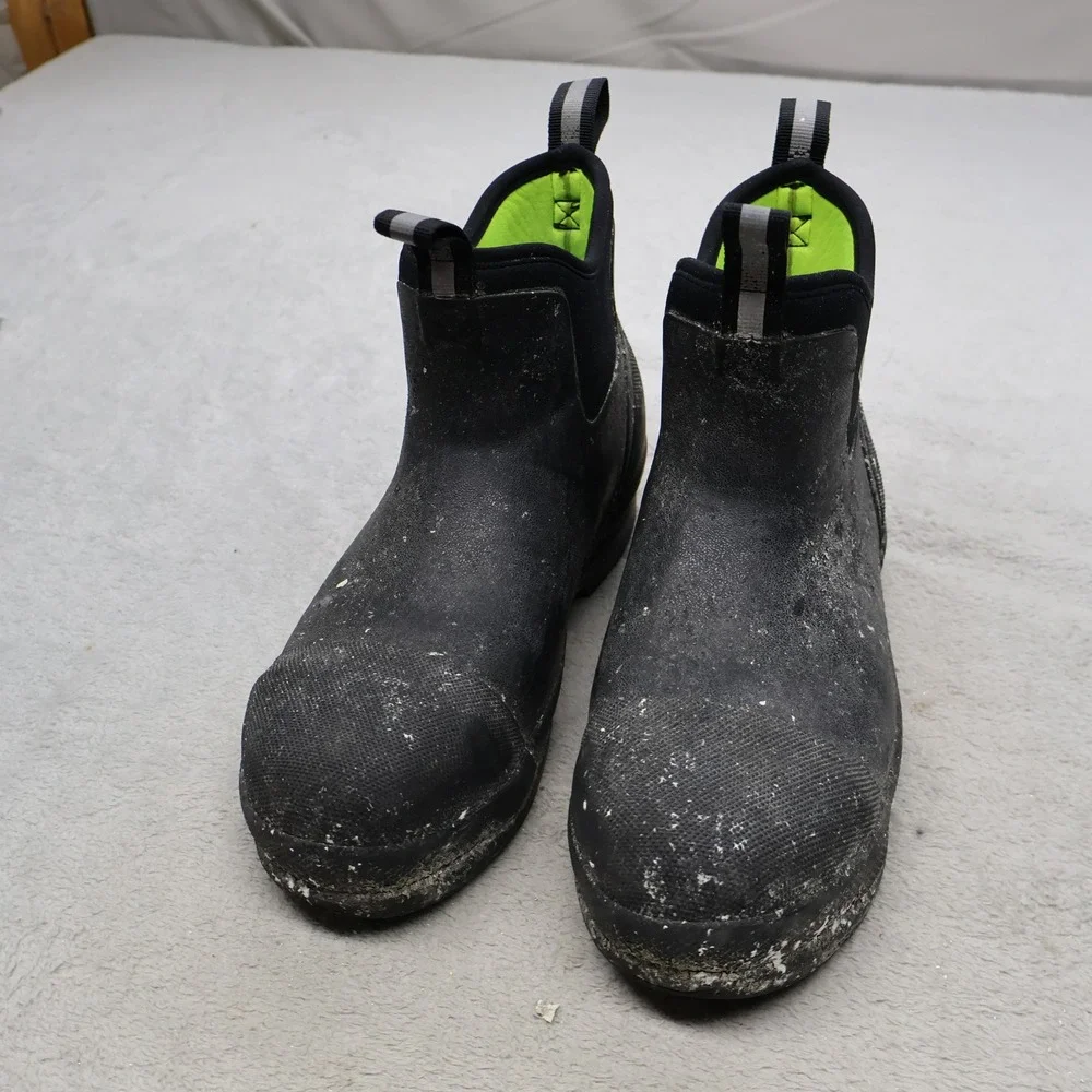 Muck Unisex M7 W8 Work Boots Black Chore Steel Toe Waterproof Slip Resistant